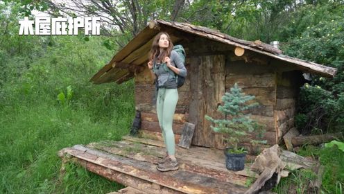 在野外搭建庇护所,完成屋顶和山墙的建造_高清1080P在线观看平台_腾讯视频
