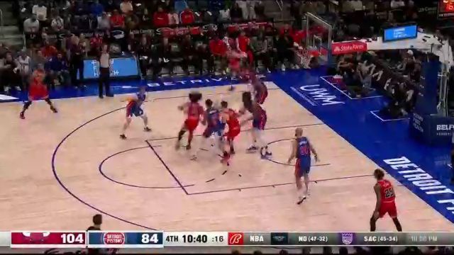 NBA常规赛：公牛vs活塞第4节中文解说回放