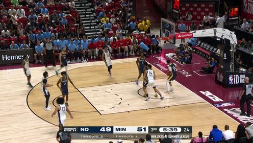 《NBA全场集锦》【原声】鹈鹕74-81森林狼 森林狼5人得分上双拿到夏联首胜
