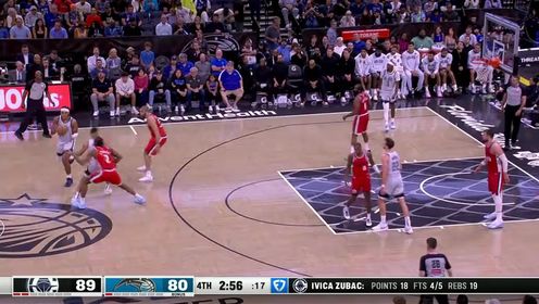 《NBA全场集锦》NBA常规赛：快船vs魔术第4节英文原声回放