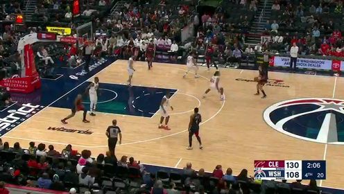 《NBA全场集锦》【回放】NBA常规赛：骑士vs奇才第4节英文原声回放