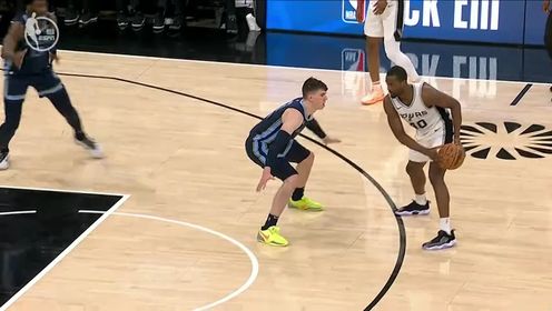 《圣安东尼奥马刺》NBA常规赛：灰熊vs马刺第4节中文解说回放