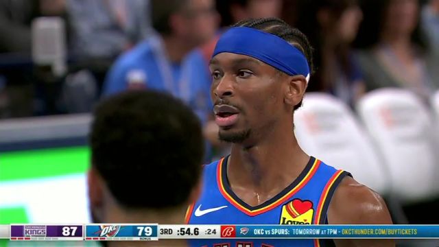 NBA常规赛：国王vs雷霆第3节中文解说回放