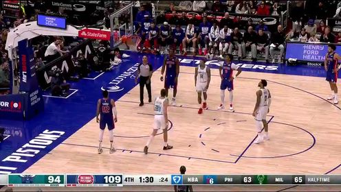 《NBA全场集锦》【回放】黄蜂vs活塞第4节英文原声回放
