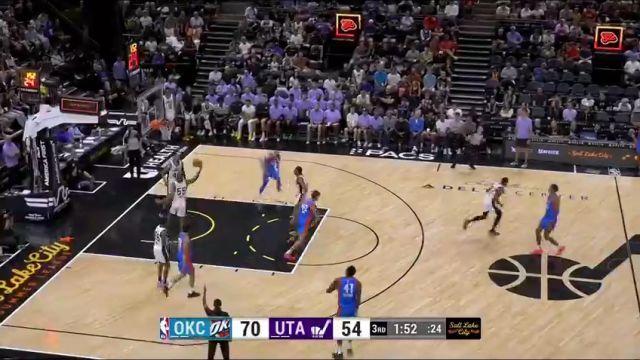 NBA夏季联赛：雷霆vs爵士中文解说全场回放