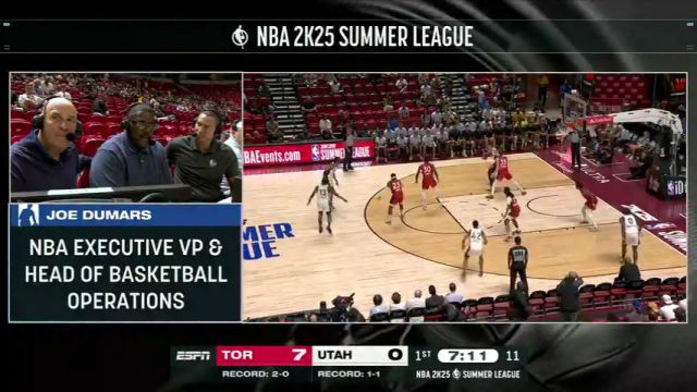 NBA夏季联赛：猛龙vs爵士英文原声全场回放