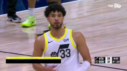 《丹佛掘金》NBA常规赛：爵士vs掘金第2节英文原声回放