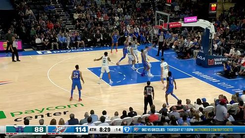 《俄克拉荷马雷霆》NBA常规赛：黄蜂vs雷霆第4节中文解说回放