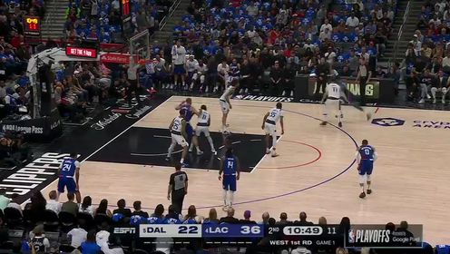 《洛杉矶快船》【回放】NBA季后赛：独行侠vs快船英文原声全场回放