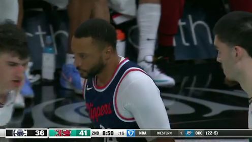 《NBA全场集锦》【回放】NBA常规赛：快船vs灰熊第2节英文原声回放