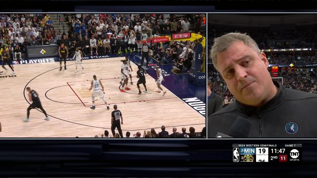 NBA季后赛：森林狼vs掘金英文原声全场回放