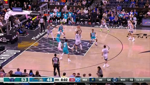《NBA全场集锦》NBA常规赛：黄蜂vs魔术第3节英文原声回放
