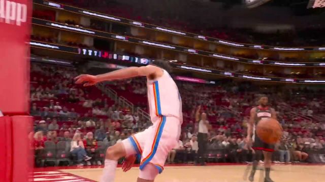 霍姆格伦vs火箭集锦 9投7中砍下18分9助攻手感滚烫