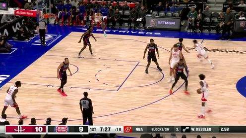 《NBA全场集锦》配合天衣无缝！杰伦-格林眼观六路击地妙传助攻申京强打2+1
