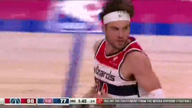 NBA常规赛：奇才vs活塞第3节中文解说回放