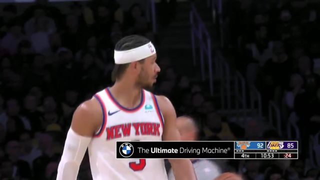 尼克斯vs湖人第4节英文原声回放