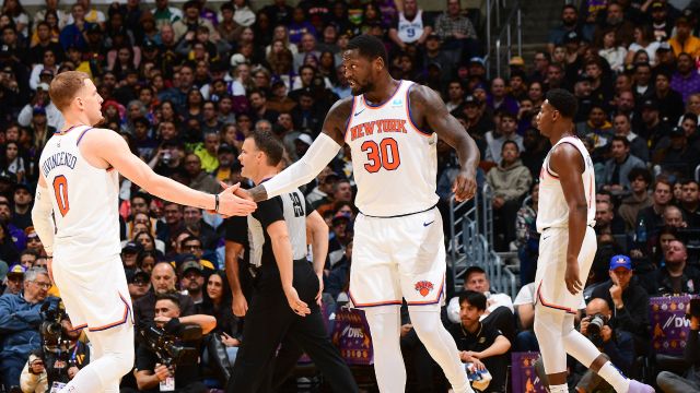 尼克斯114-109湖人 兰德尔与布伦森合砍56分送湖人两连败