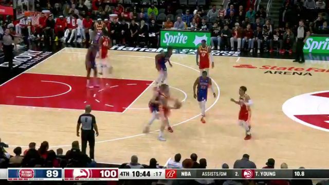 NBA常规赛：活塞vs老鹰英文原声全场回放