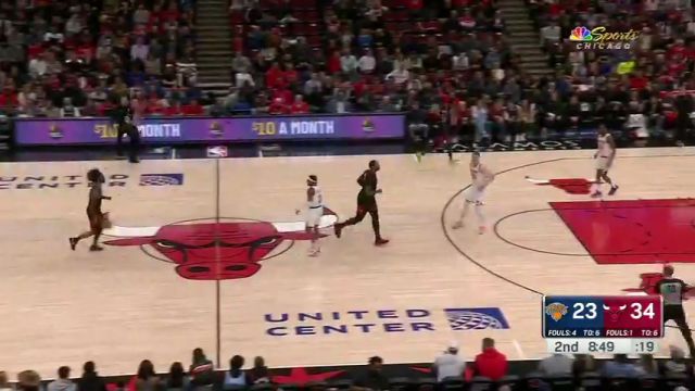 NBA常规赛：尼克斯vs公牛第2节中文解说回放