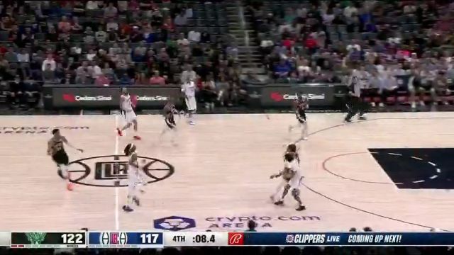 NBA常规赛：雄鹿vs快船第4节中文解说回放