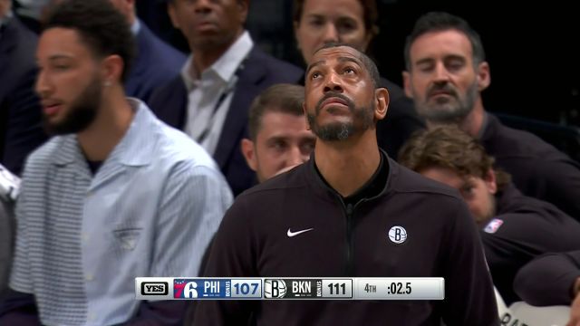 NBA常规赛：76人vs篮网第4节英文原声回放