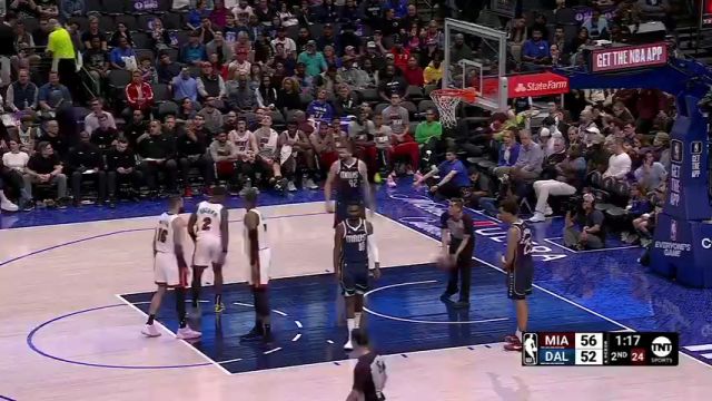 NBA常规赛：热火vs独行侠第2节英文原声回放