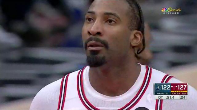 NBA常规赛：森林狼vs公牛加时一中文解说回放