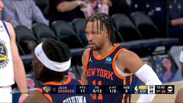 NBA常规赛：勇士vs尼克斯第3节中文解说回放