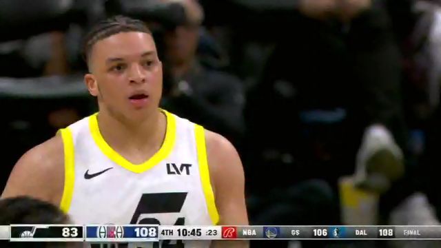 NBA常规赛：爵士vs快船第4节中文解说回放