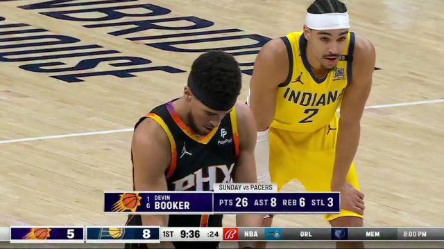 NBA常规赛：太阳vs步行者第1节中文解说回放