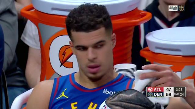 NBA常规赛：老鹰vs掘金第2节中文解说回放