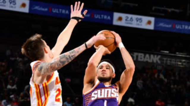 布克vs老鹰集锦 全场30分末节三记三分球带走胜利