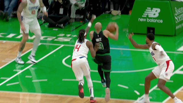 泰斯钉板血帽怀特报仇雪恨 哈登反击罕见右手上篮