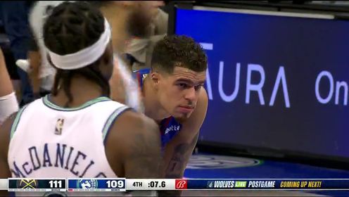 《NBA全场集锦》NBA常规赛：掘金vs森林狼第4节英文原声回放