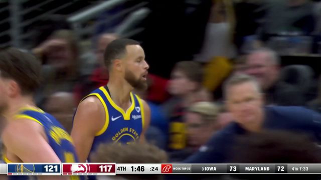 最后时刻接管进攻端 库里末节连轰三记三分拯救世界