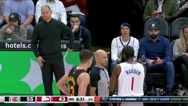 NBA常规赛：快船vs老鹰第2节中文解说回放