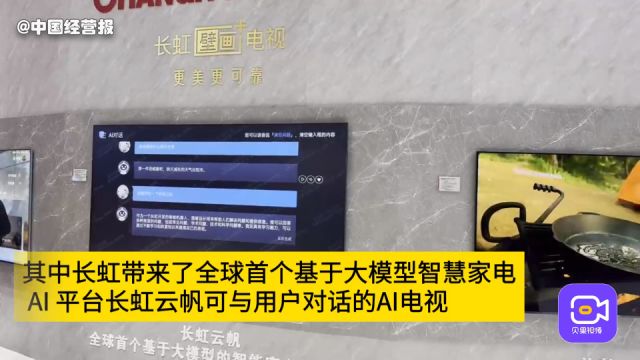 黑科技亮相AWE2024:长虹AI电视对话用户,松下宠物电器吸睛