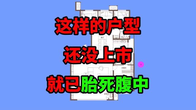 这样的户型,还没上市就已经“胎死腹中”!面积大户型差坑人专属