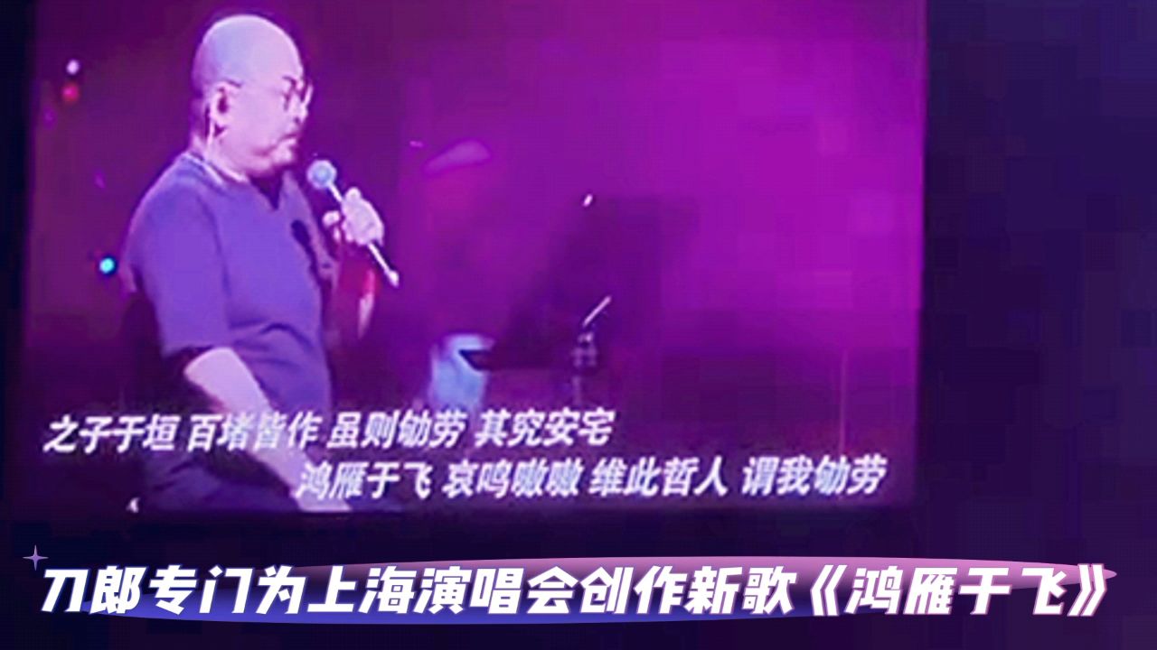 刀郎专门为上海演唱会创作新歌《鸿雁于飞》_高清1080P在线观看平台_腾讯视频