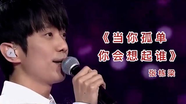 经典歌曲《当你孤单你会想起谁》 演唱:张栋梁