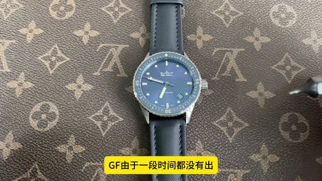 GF厂宝珀五十噚系列钛钛合金蓝腕表评测横屏