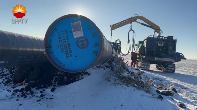 管道一公司嫩江项目顶风冒雪坚守一线