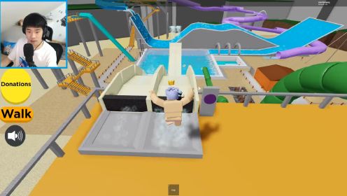 Roblox水上乐园：全新欢乐水世界，惊险刺激水上滑梯！