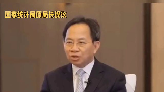 国家统计局原局长提议