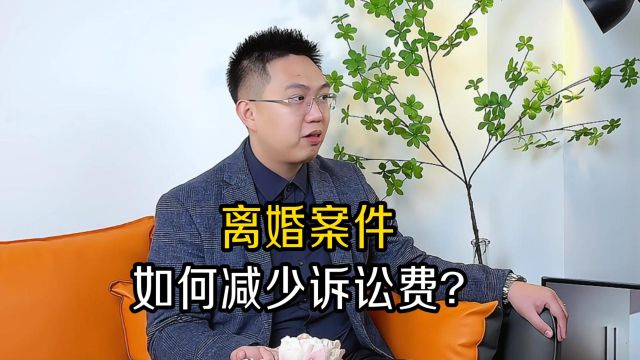 离婚案件|专业律师教你如何减少诉讼费?