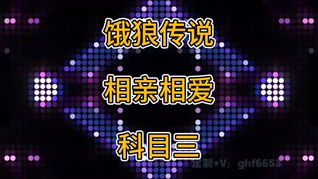 舞蹈串烧动感音乐炫酷背景视频(饿狼传说+相亲相爱+科目三)