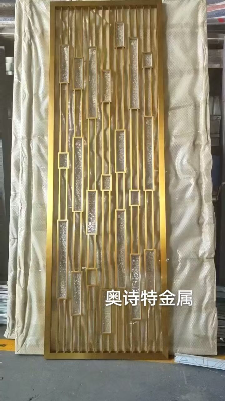 不鏽鋼裝飾屏風 隔斷,銅#鋁板雕刻屏風,發光假山背景牆屏風,戶外假山