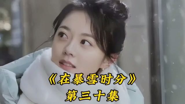 《在暴雪时分》大结局!亦扬在好友见证下向殷果求婚能否得偿所愿