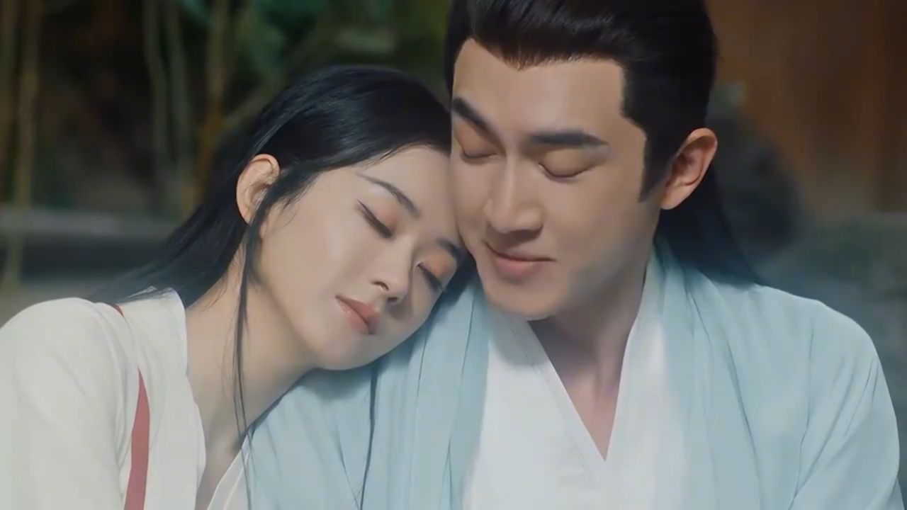 灵君将碧海苍珠还给沈璃,她在行止的帮助下吸收了苍