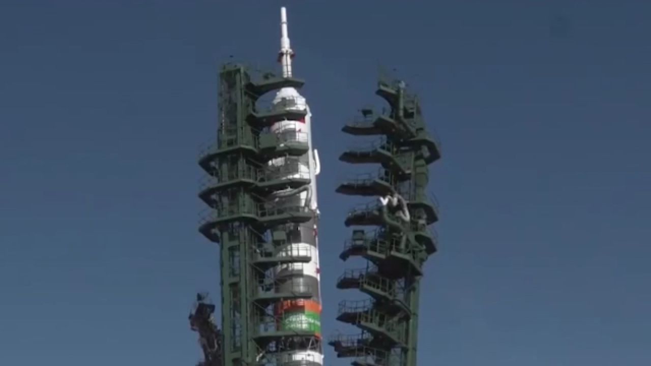 就绪!俄"联盟ms-25"号载人飞船已就位